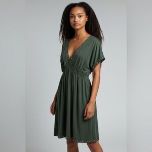 ella moss green dress | Dresses | Ella Moss Lace Up SILVER NUDE